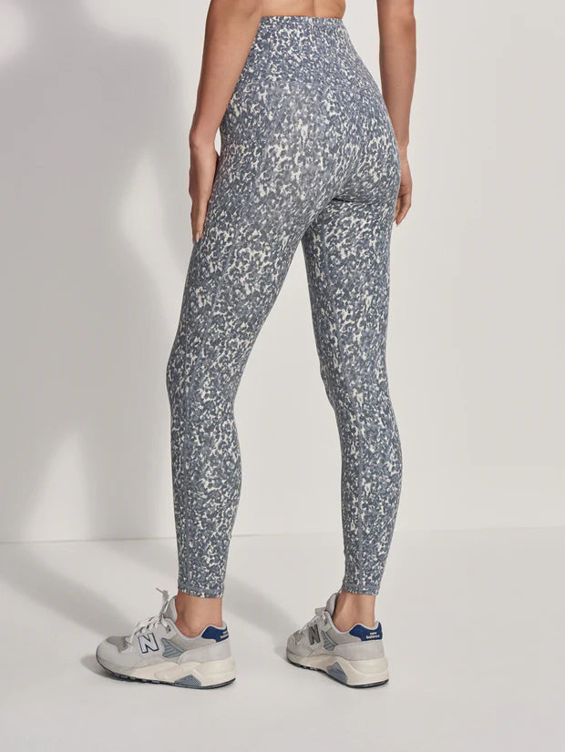 Varley - Move Pocket Legging High 25" in Watercolour Stone Blue Floral