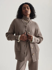Varley - Pensdale Relaxed Knit Cardigan in Fungi