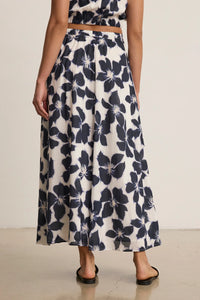 Velvet - Jess - Printed Voile Skirt in Asul