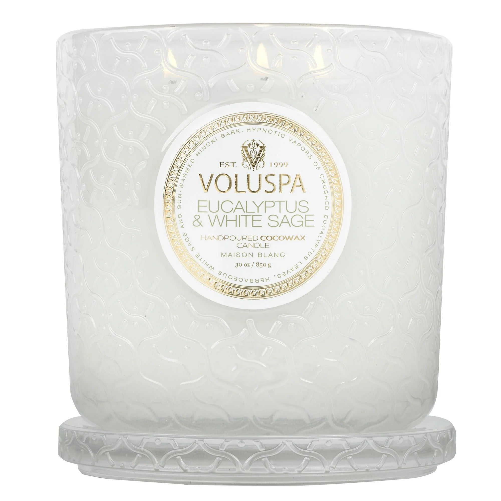 Voluspa - Eucalyptus & White Sage Luxe Candle
