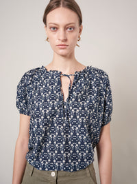 Wyeth - Keaton - Silk Cotton Voile Top in Multi