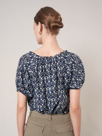 Wyeth - Keaton - Silk Cotton Voile Top in Multi