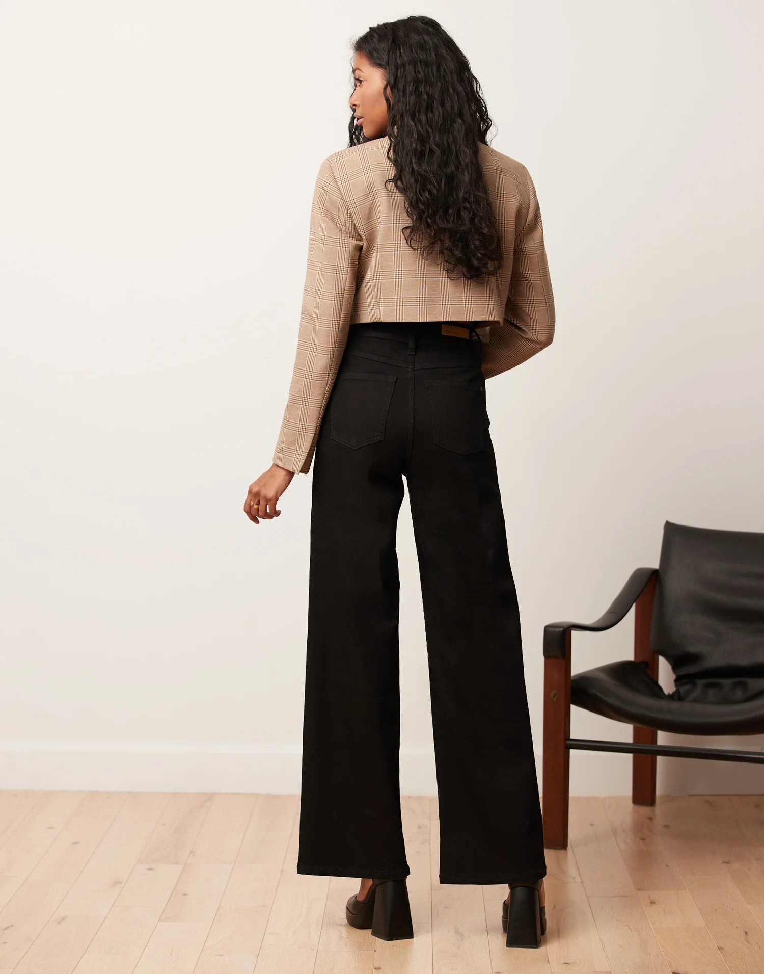 Yoga Jeans - Lily Wide Leg Jeans in Black
