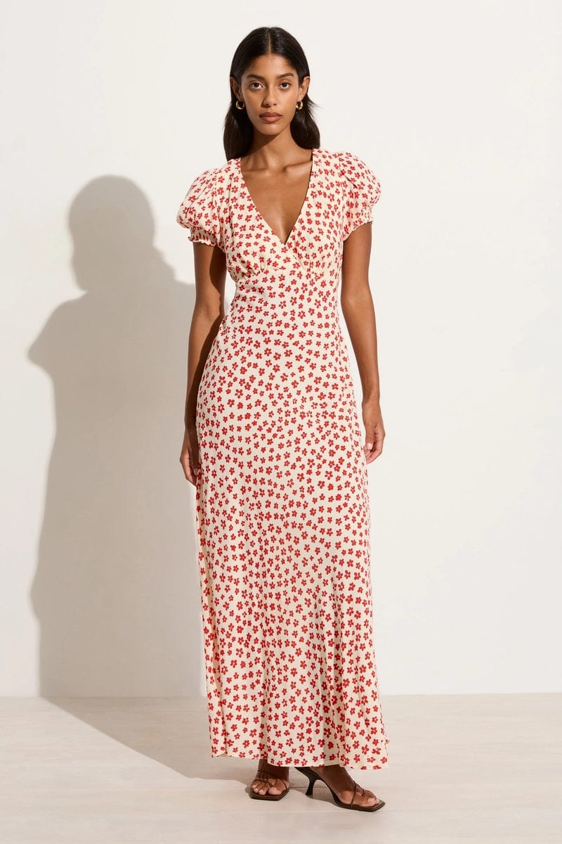 Miss selfridge red polka dot hot sale maxi dress