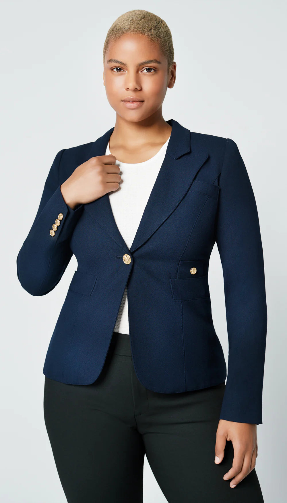 Smythe - Classic Duchess Blazer in Navy
