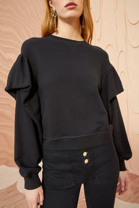 Ulla Johnson - Pilar Pullover in Noir