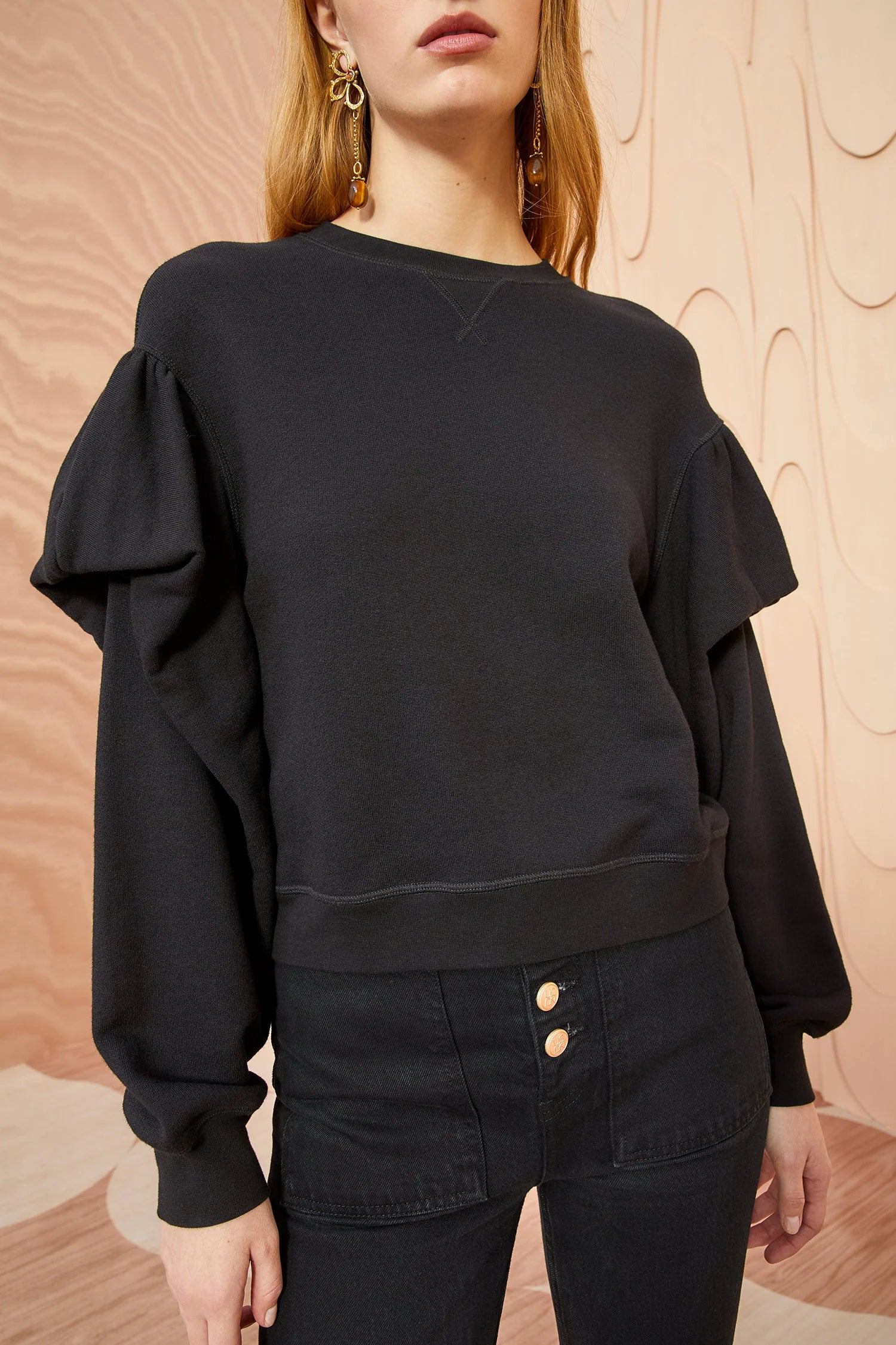 Ulla Johnson - Pilar Pullover in Noir