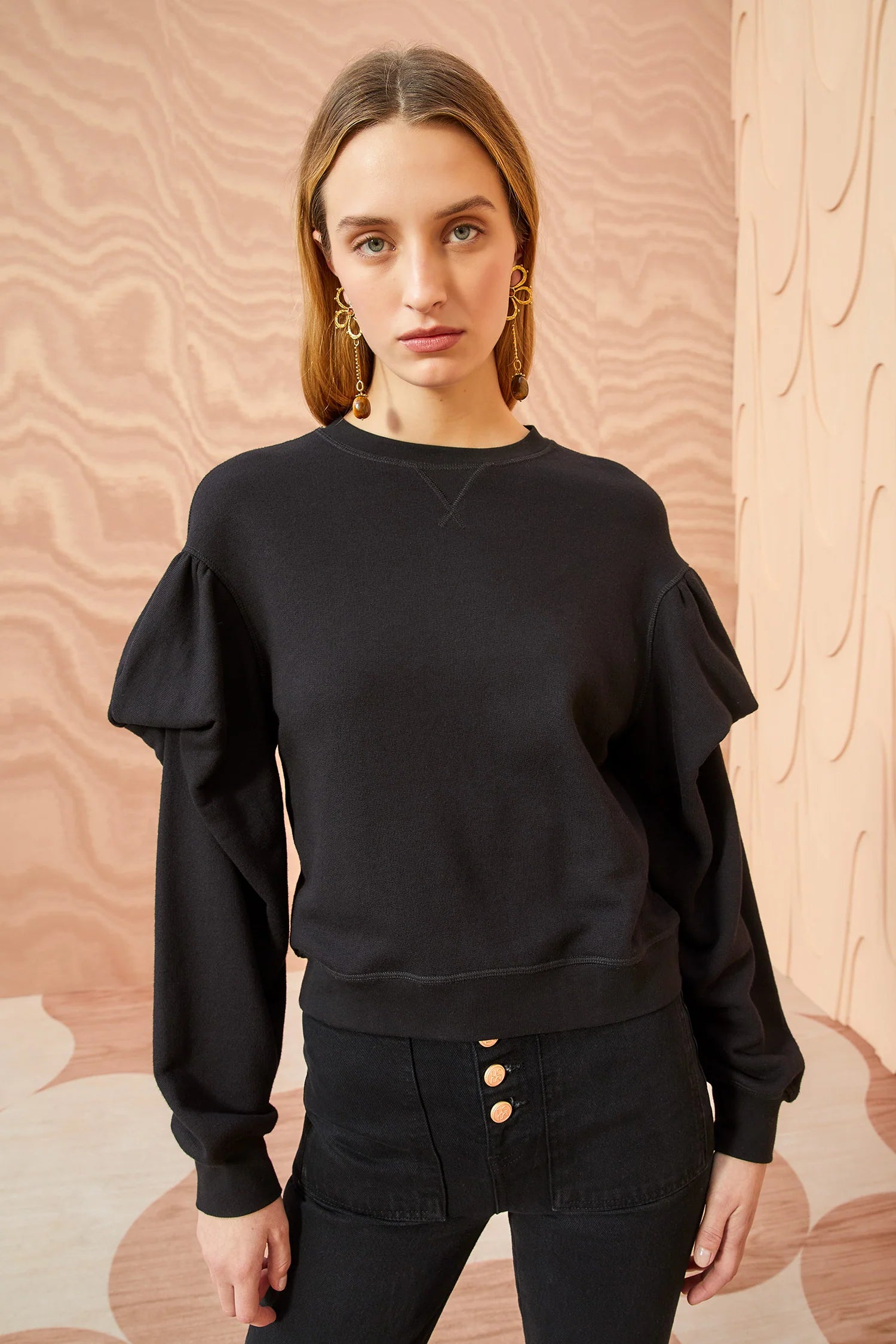 Ulla Johnson - Pilar Pullover in Noir