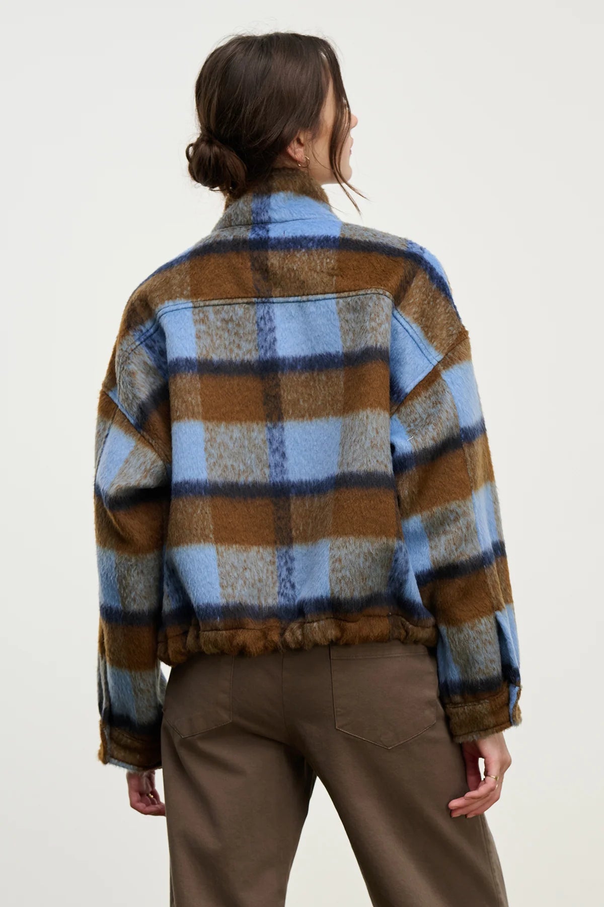 Velvet - Aubrey - Brushed Plaid Jacket