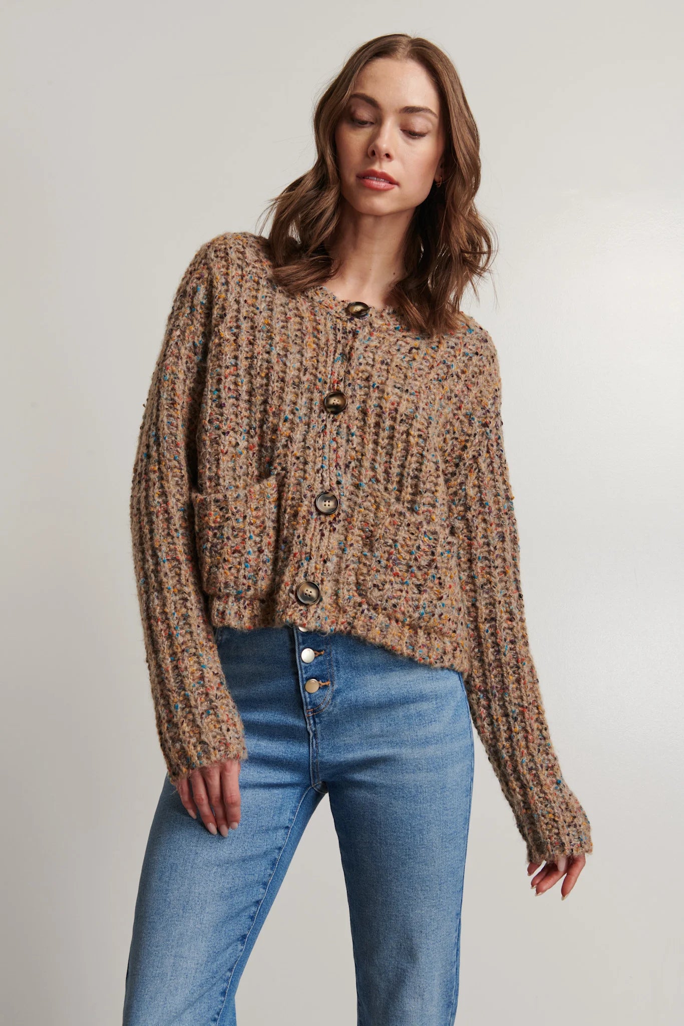 LINE Knitwear - Rocky Cardigan in Countryside Twist