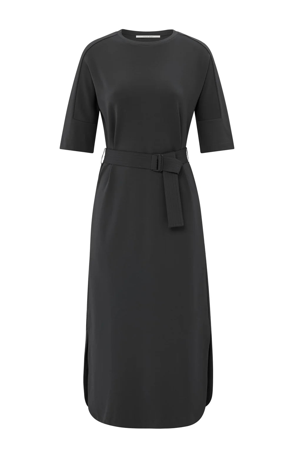 YAYA - Jersey Dress with Belt in Phantom