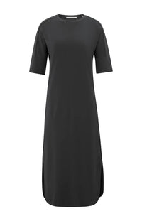 YAYA - Jersey Dress with Belt in Phantom