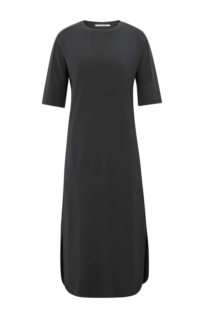YAYA - Jersey Dress with Belt in Phantom