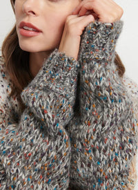 LINE Knitwear - Lily Sweater in Chimney Speckle