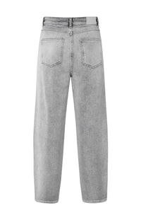 YAYA - Loose fit High Waist Jeans in Light Grey