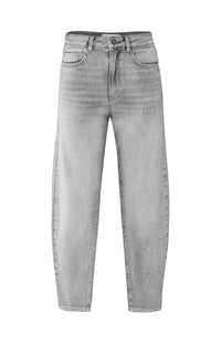 YAYA - Loose fit High Waist Jeans in Light Grey