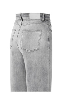 YAYA - Loose fit High Waist Jeans in Light Grey