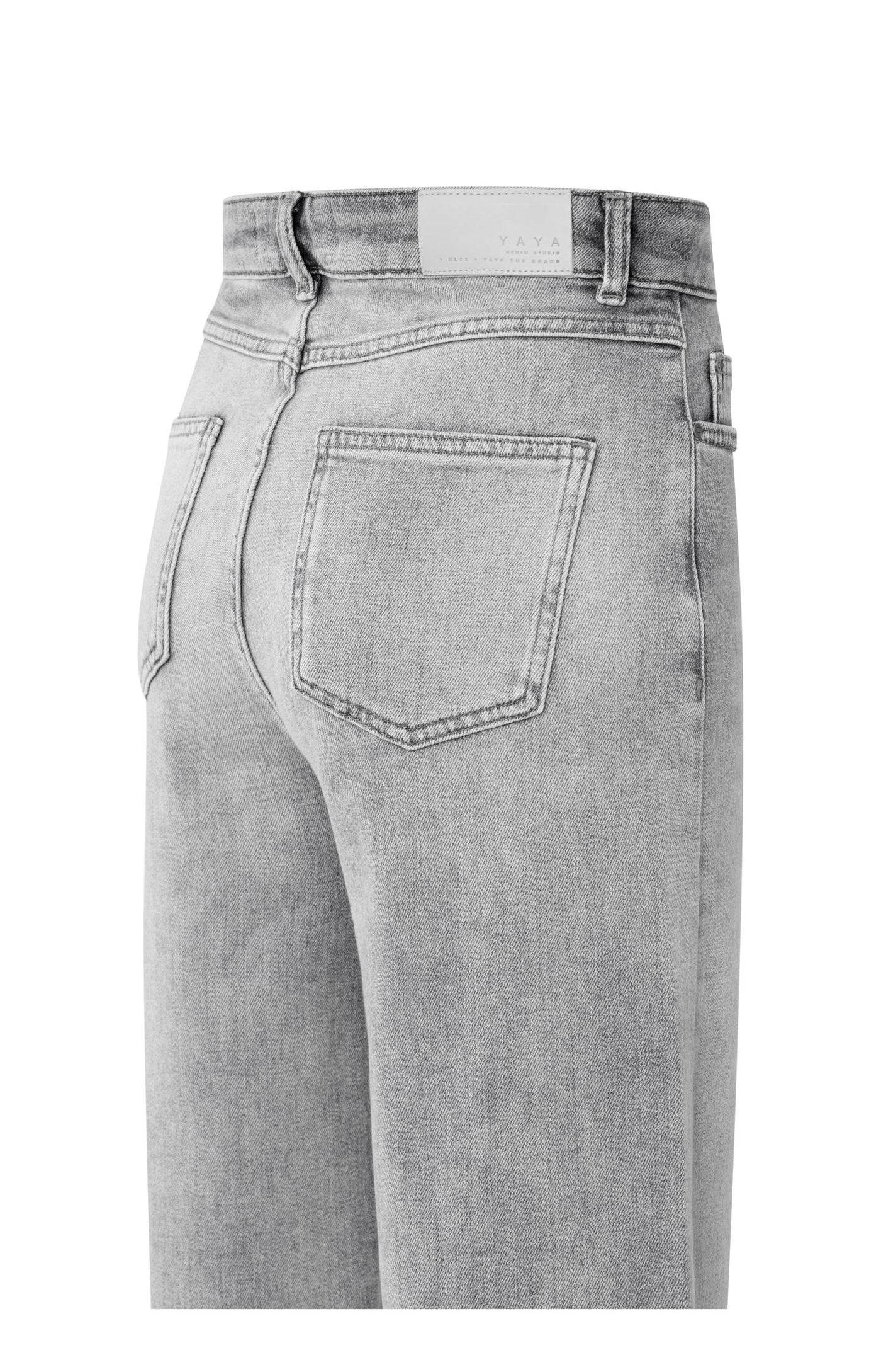 YAYA - Loose fit High Waist Jeans in Light Grey