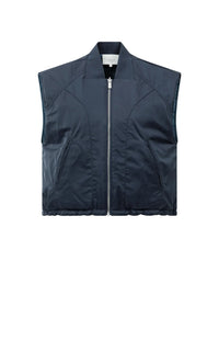 YAYA - Nylon Reversible Bodywarmer - Inkwell Blue