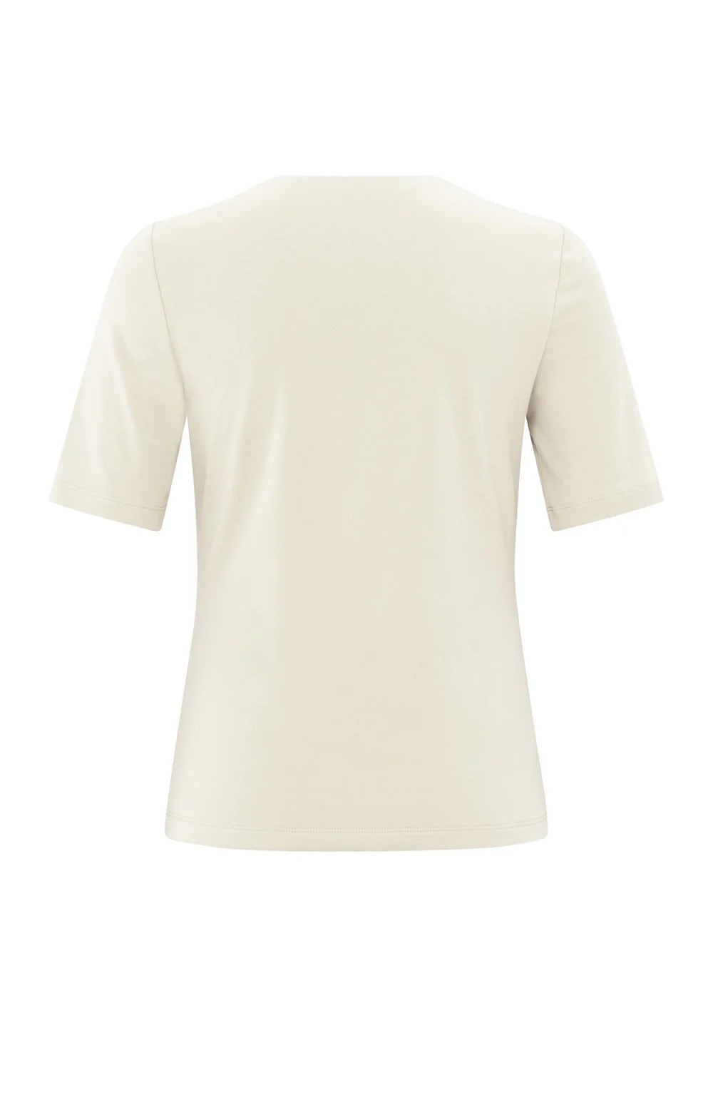 YAYA - Short-sleeve T-shirt with square neckline in Off White