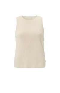 YAYA - Sleeveless top with side buttons in Summer Sand
