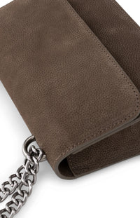 YAYA - Eden Small Leather Bag in Chocolat Brown