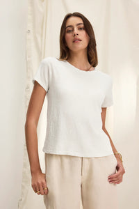 Velvet - Marie Tee in White