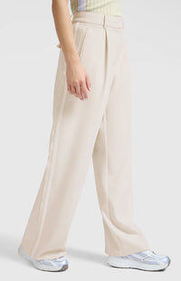 YAYA - Wide Leg Trousers with Stripe in Soft Grey