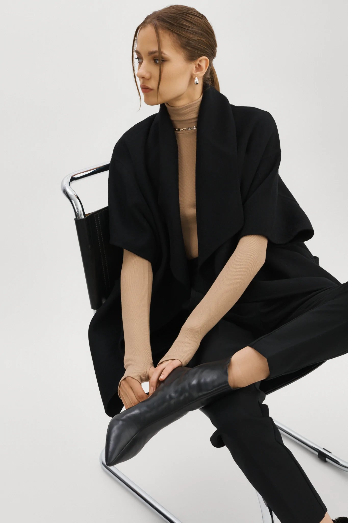 LAMARQUE  - Penelope Wool Cape Coat