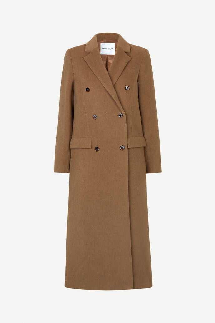 Samsøe Samsøe - Falcon Coat in Brown Sugar