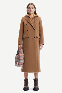 Samsøe Samsøe - Falcon Coat in Brown Sugar