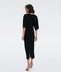 Diane Von Furstenberg - Valerie Midi Dress in Black