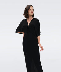 Diane Von Furstenberg - Valerie Midi Dress in Black