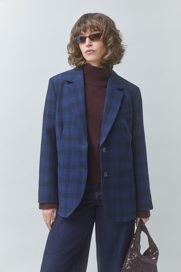 Suncoo - Dorian Jacket in Bleu Nuit