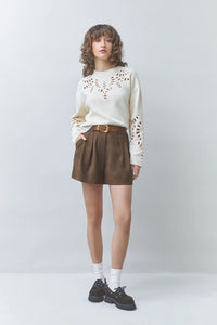 Suncoo - Perika Sweater in Blanc Casse