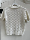 John + Jenn - Timmy Polo Knit Shirt in Vanilla