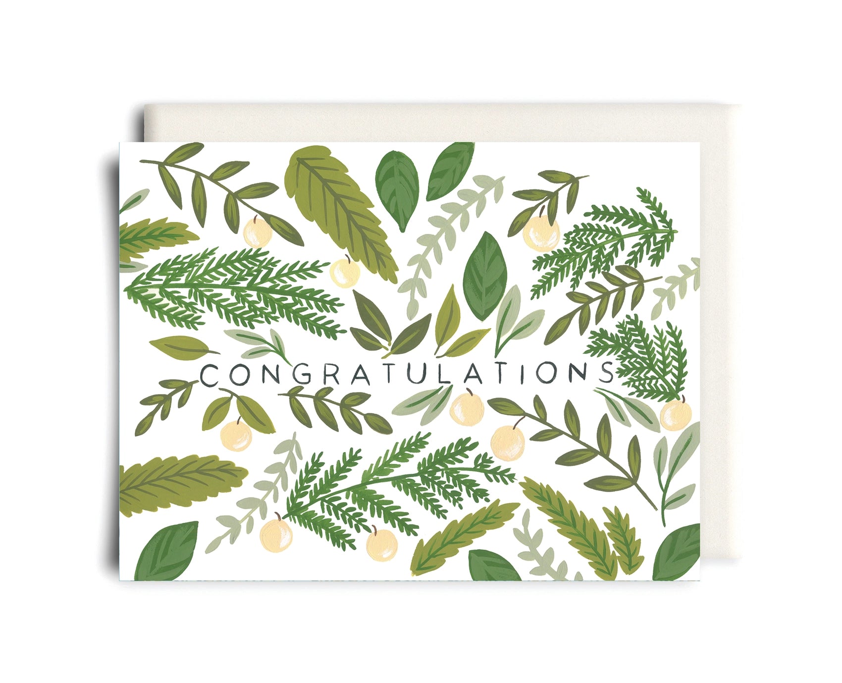 Inkwell Cards - Congratulations Foliage - Greeting Card