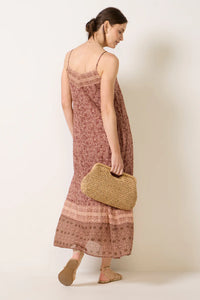 Sanctuary - Coastal V-Neck Maxi Dress in Mosaic Clay