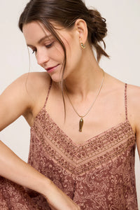 Sanctuary - Coastal V-Neck Maxi Dress in Mosaic Clay
