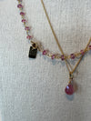 Studio Skanda by Mary Wakefield - Pink Tourmaline Drop Necklace