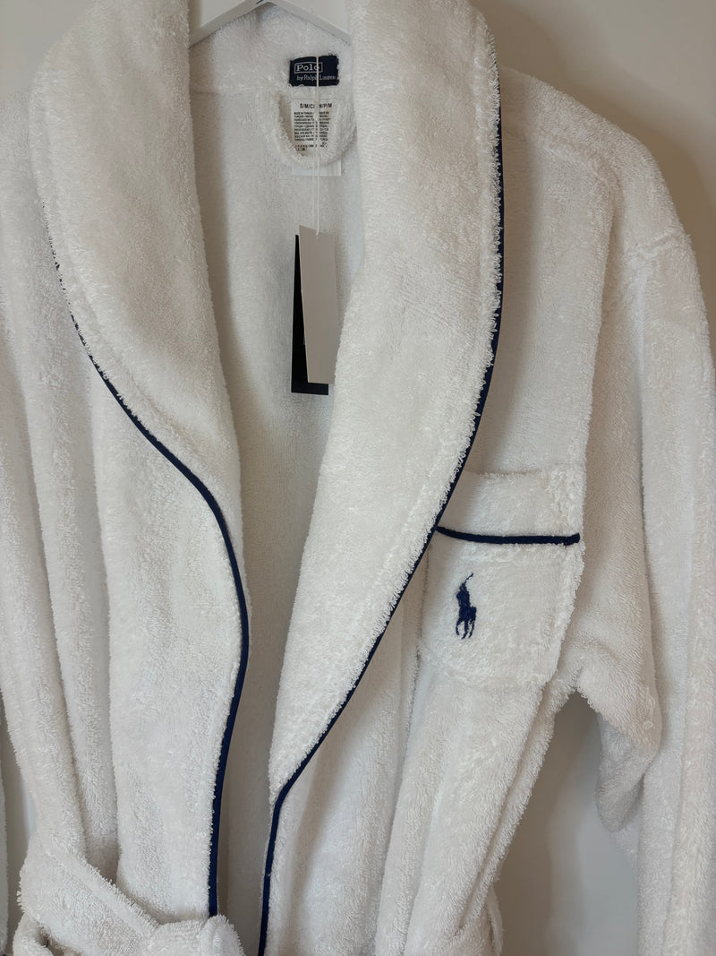 Polo by Ralph Lauren - Essentials Robe in White Cloud