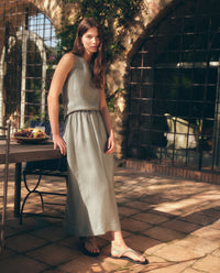 YERSE - Long Skirt with Elastic Waistband