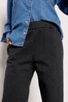 Velvet - Naya - Stretch Cotton Twill Pant Pant in Vintage Black