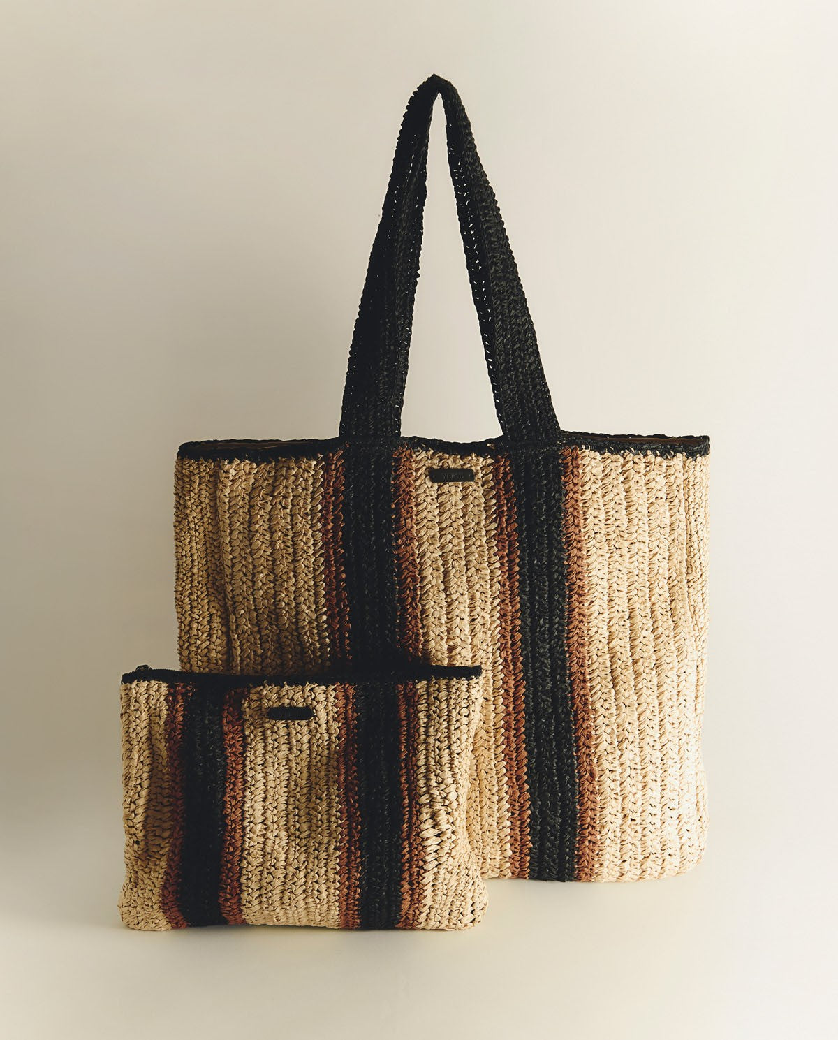 YERSE - Raffia Bag in Beige