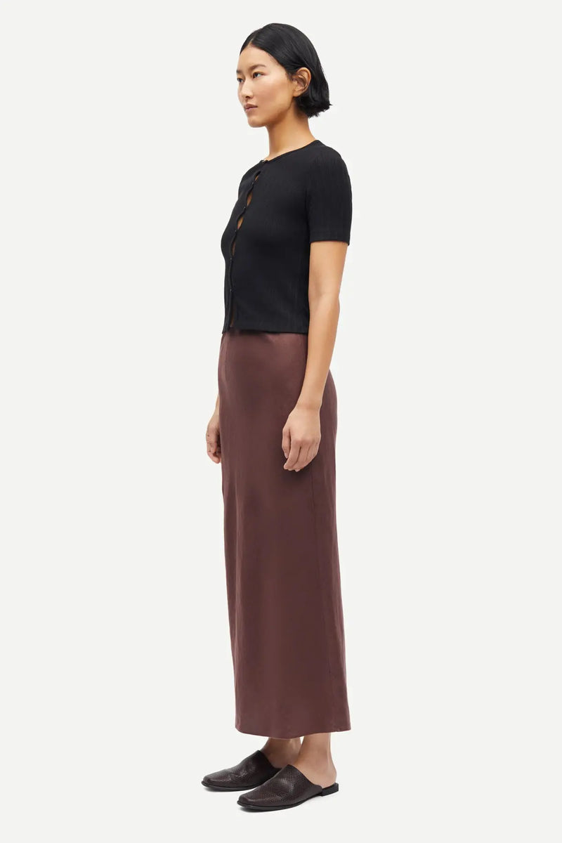 Samsøe Samsøe - Saagneta Long Skirt in French Roast