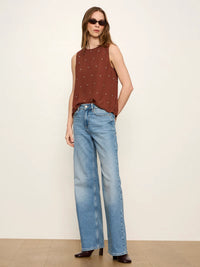 Sanctuary - Margo Embellished Shell Top in Burnt Cocoa