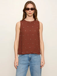 Sanctuary - Margo Embellished Shell Top in Burnt Cocoa