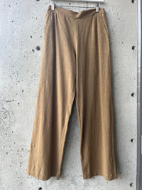 YERSE - Wide Leg Trousers in Peanut