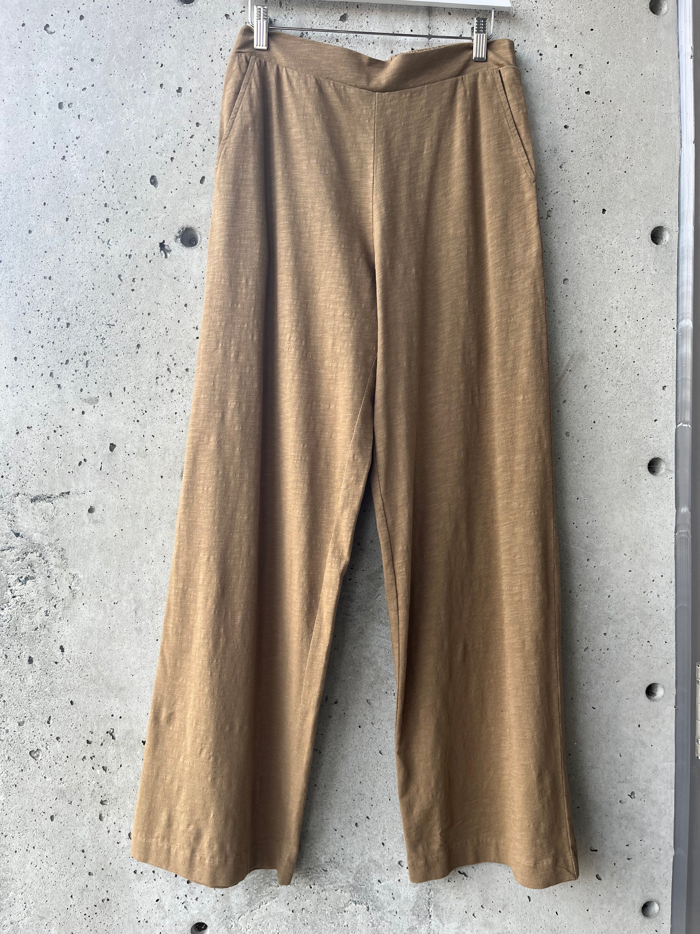 YERSE - Wide Leg Trousers in Peanut