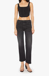 MOTHER - The Mid Rise Rambler Zip Flood in Spiked Hair Art Flair
